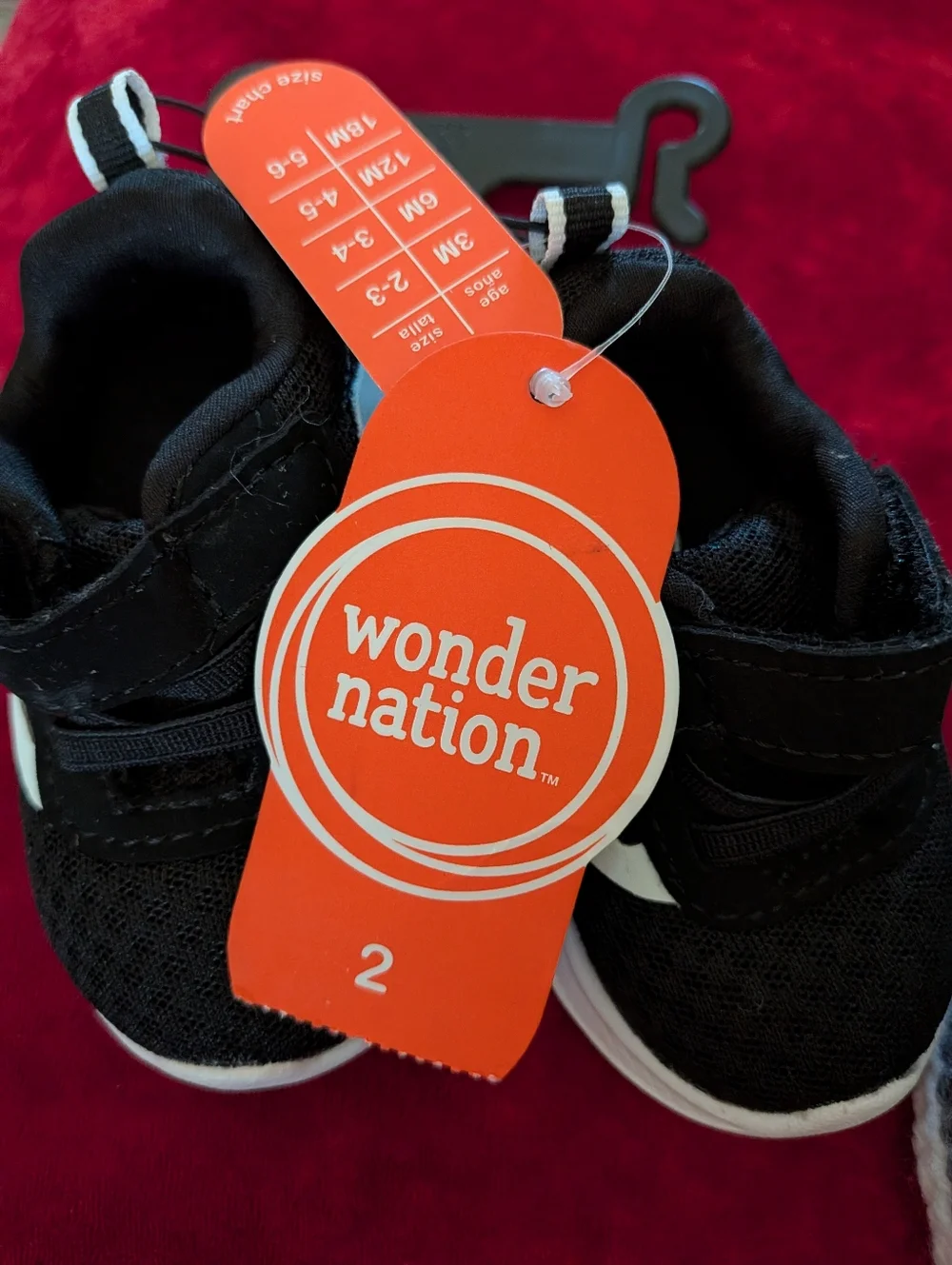Bundles Of 4 pairs shoes wonder nation Black Baby Sneakers Hand Crochet Booties